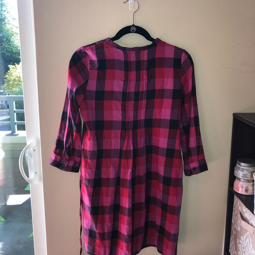 PINK Flannel Dress - Picture 5 of 5